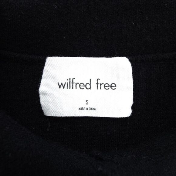 ARITZIA Wilfred Ronnie Sweater Workwear Boyfriend Shirt Jacket Clean Girl Black - Picture 2 of 6